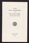 Program for the Fifty-First Annual Commencement of East Carolina College 